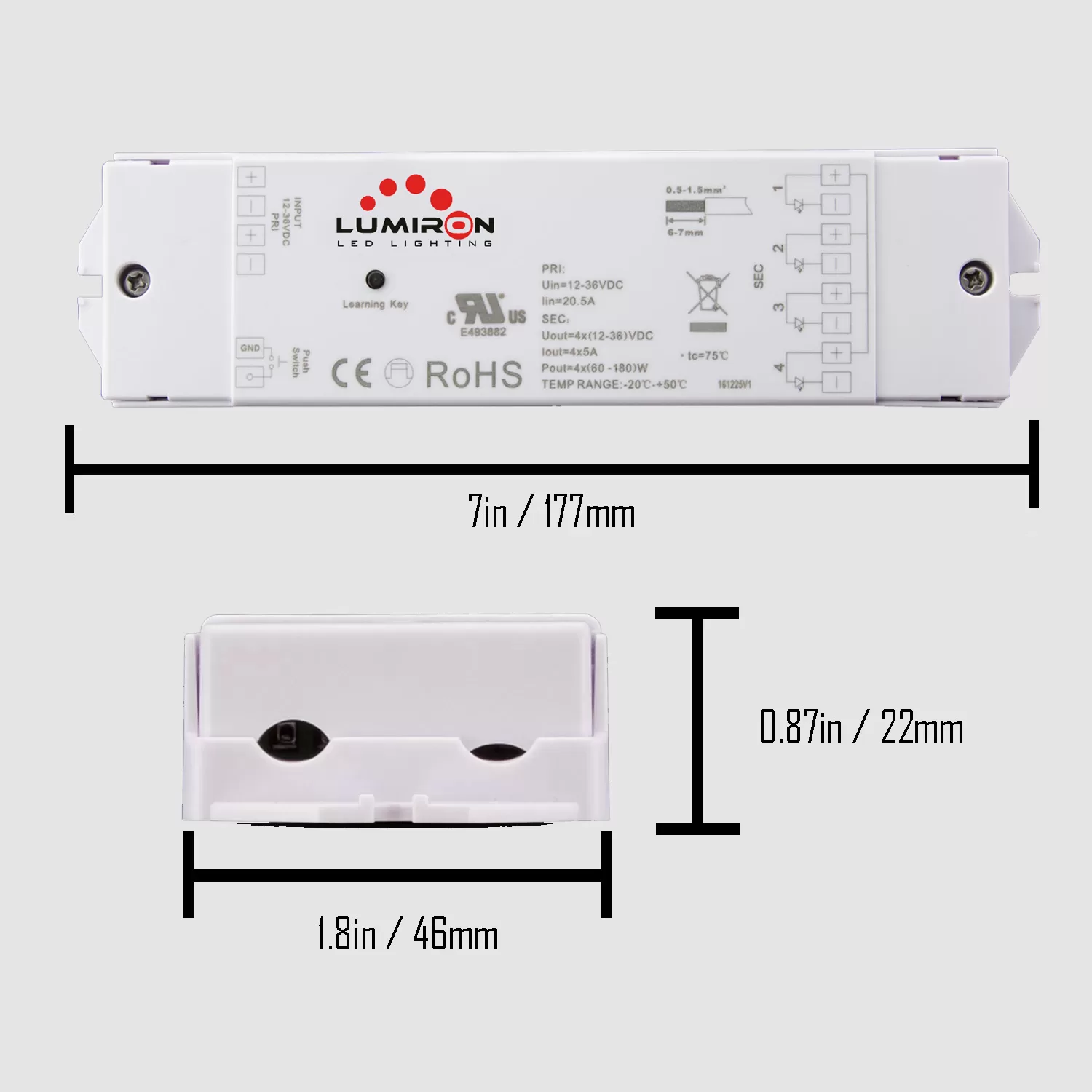 DMR 3011 PB 5 Zones Wireless Dimmer Receiver