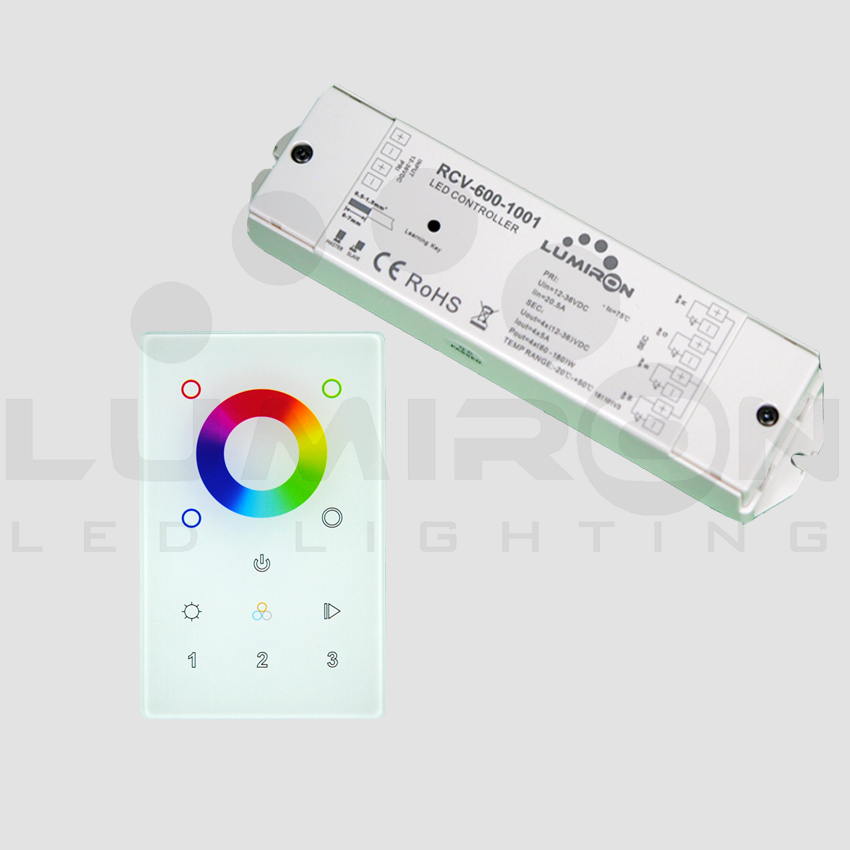 3 Zone Wall Mount RGBW LED Controller Receiver