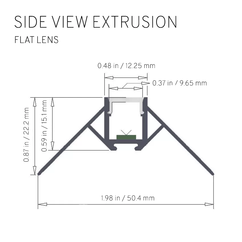 LED strip channel TRX1-D504