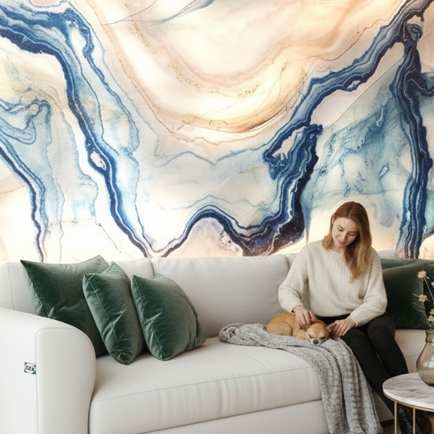 Modern Backlit Feature Wall