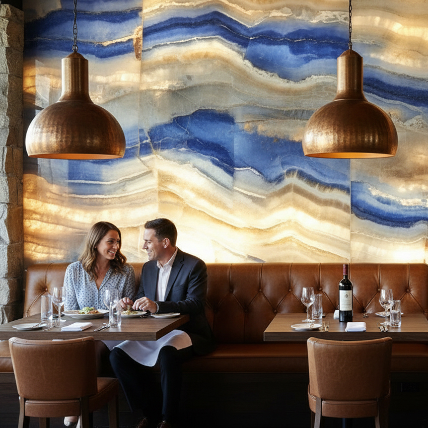 Custom Backlit Feature Wall